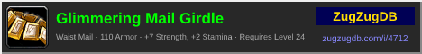 Glimmering Mail Girdle: forum signature banner