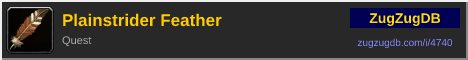 Plainstrider Feather: forum signature banner