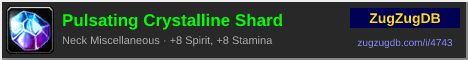 Pulsating Crystalline Shard: forum signature banner