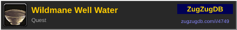 Wildmane Well Water: forum signature banner