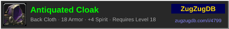 Antiquated Cloak: forum signature banner