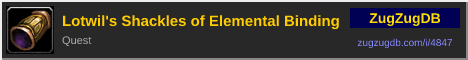 Lotwil's Shackles of Elemental Binding: forum signature banner