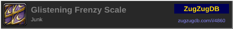 Glistening Frenzy Scale: forum signature banner