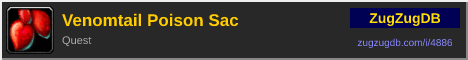 Venomtail Poison Sac: forum signature banner