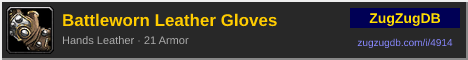 Battleworn Leather Gloves: forum signature banner