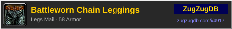 Battleworn Chain Leggings: forum signature banner
