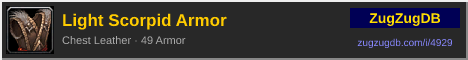 Light Scorpid Armor: forum signature banner