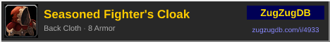 Seasoned Fighter's Cloak: forum signature banner