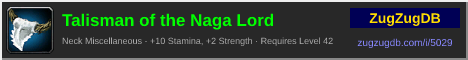 Talisman of the Naga Lord: forum signature banner