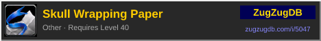 Skull Wrapping Paper: forum signature banner