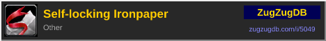 Self-locking Ironpaper: forum signature banner