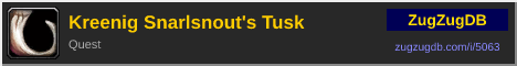 Kreenig Snarlsnout's Tusk: forum signature banner