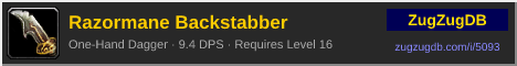 Razormane Backstabber: forum signature banner