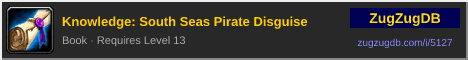 Knowledge: South Seas Pirate Disguise: forum signature banner