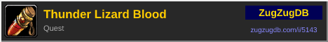 Thunder Lizard Blood: forum signature banner