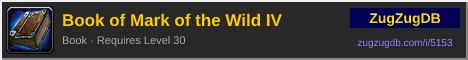 Book of Mark of the Wild IV: forum signature banner