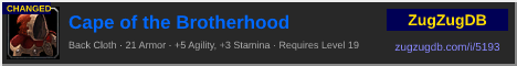 Cape of the Brotherhood: forum signature banner