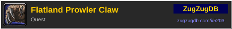 Flatland Prowler Claw: forum signature banner