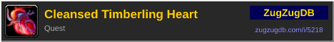 Cleansed Timberling Heart: forum signature banner