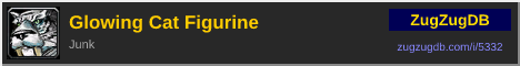 Glowing Cat Figurine: forum signature banner