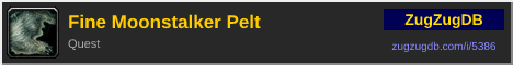 Fine Moonstalker Pelt: forum signature banner