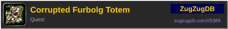 Corrupted Furbolg Totem: forum signature banner
