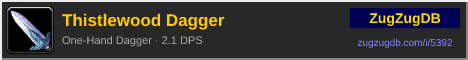 Thistlewood Dagger: forum signature banner