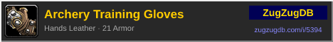 Archery Training Gloves: forum signature banner