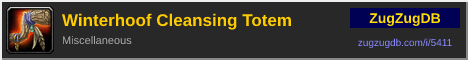 Winterhoof Cleansing Totem: forum signature banner