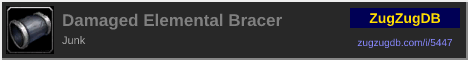 Damaged Elemental Bracer: forum signature banner