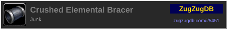 Crushed Elemental Bracer: forum signature banner