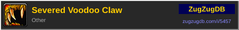 Severed Voodoo Claw: forum signature banner