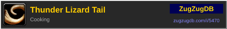 Thunder Lizard Tail: forum signature banner