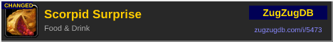 Scorpid Surprise: forum signature banner