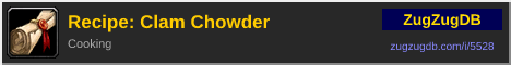 Recipe: Clam Chowder: forum signature banner
