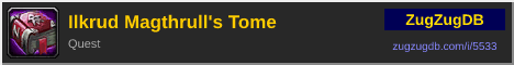 Ilkrud Magthrull's Tome: forum signature banner