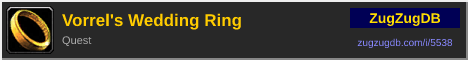 Vorrel's Wedding Ring: forum signature banner