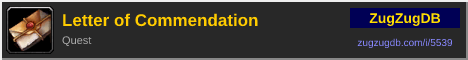 Letter of Commendation: forum signature banner