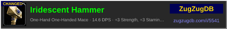 Iridescent Hammer: forum signature banner