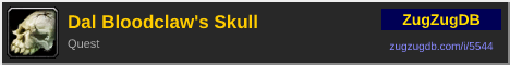 Dal Bloodclaw's Skull: forum signature banner