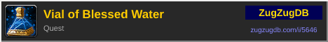 Vial of Blessed Water: forum signature banner
