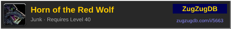 Horn of the Red Wolf: forum signature banner