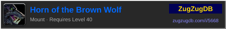 Horn of the Brown Wolf: forum signature banner