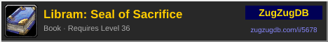 Libram: Seal of Sacrifice: forum signature banner