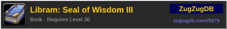 Libram: Seal of Wisdom III: forum signature banner