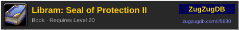Libram: Seal of Protection II: forum signature banner