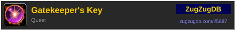 Gatekeeper's Key: forum signature banner