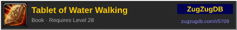Tablet of Water Walking: forum signature banner