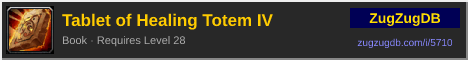 Tablet of Healing Totem IV: forum signature banner