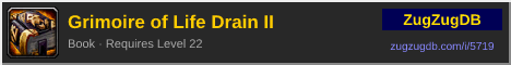 Grimoire of Life Drain II: forum signature banner